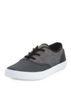 Neptune Canvas Low-top Sneaker, Black/white