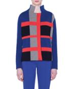 Cashmere Double-face Checked Jacket