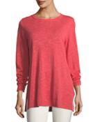 Petite Easy Long-sleeve Pullover Tunic