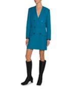 Tech Twill Double-breasted Blazer Dress