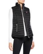 Quilted Zip-front Puffer Vest