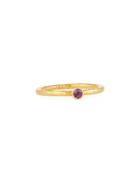 Skittle 24k Amethyst Stacking Ring,