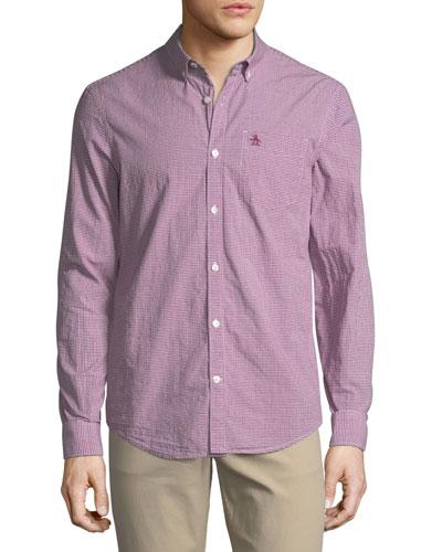 Mini Gingham Button-down