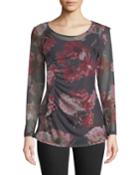 Ruffle-trimmed Floral