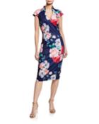 Stand-up Collar Scuba Midi