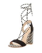 Nautical Striped Lace-up