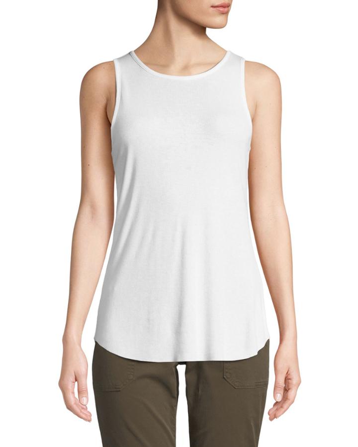 High-neck Sleeveless Tank Top