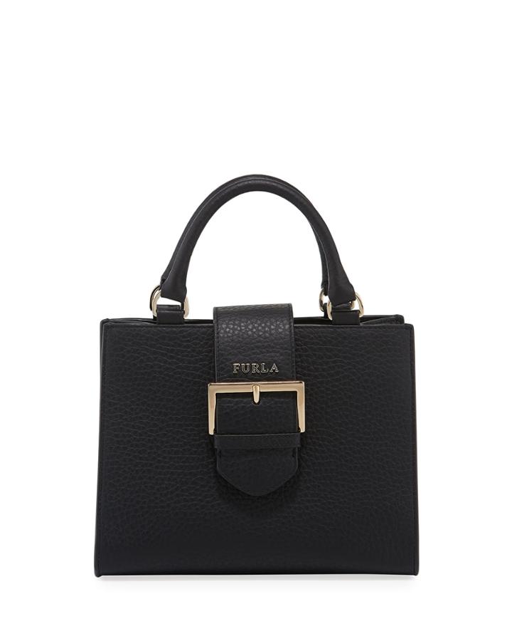 Flo Small Leather Tote Bag