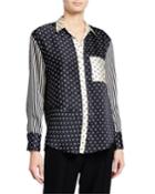 Nikita Stripe And Dots Button-down