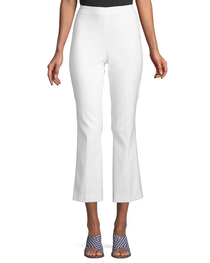 Hina High-waist Straight-leg Cropped Pants