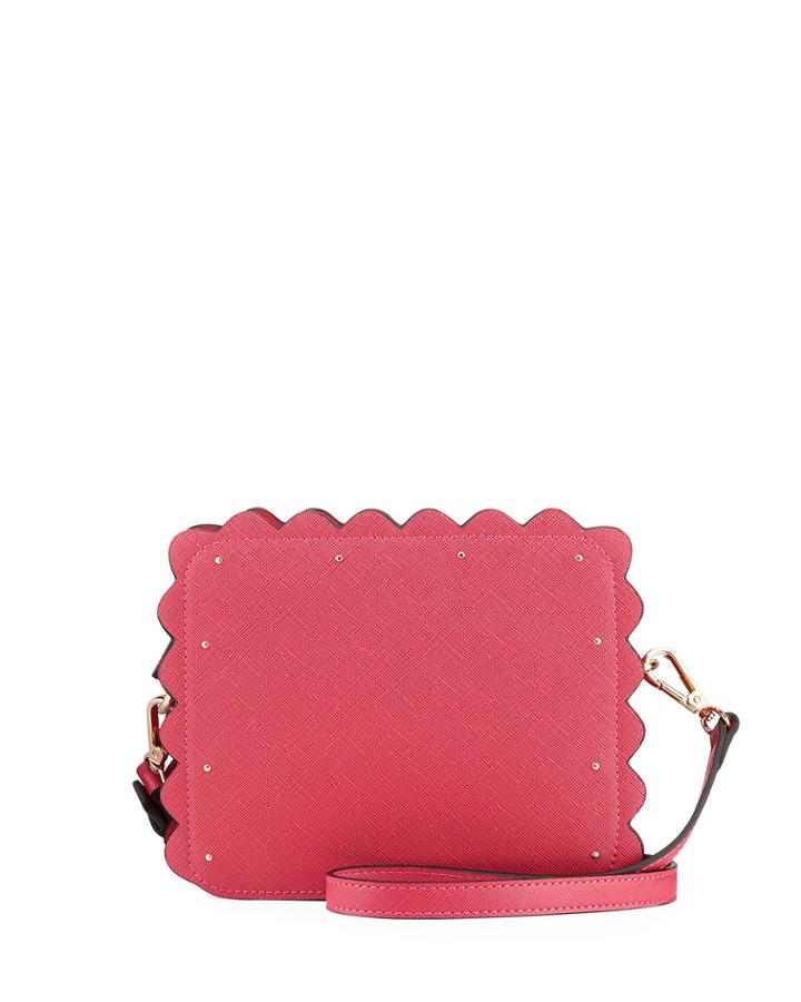 Roslyn Scalloped Camera Crossbody Bag