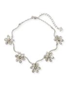 Crystal Delicate Flower Necklace