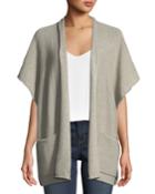 Cashmere Rolled Front Tabard Cardigan