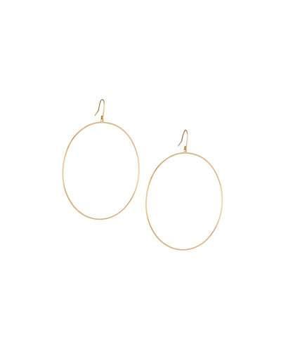 14k La Bangle Hoop Earrings