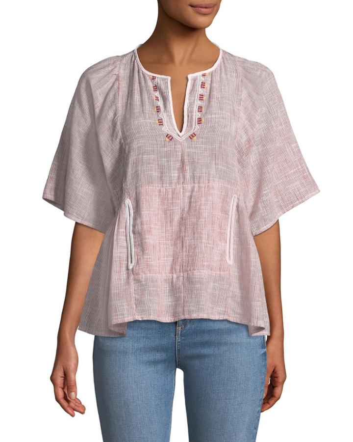 Willie V-neck Peasant Blouse