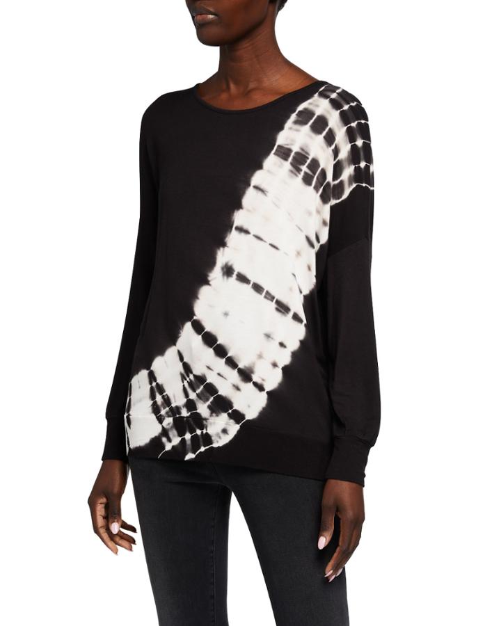 Tie-dye Cutout-back Long