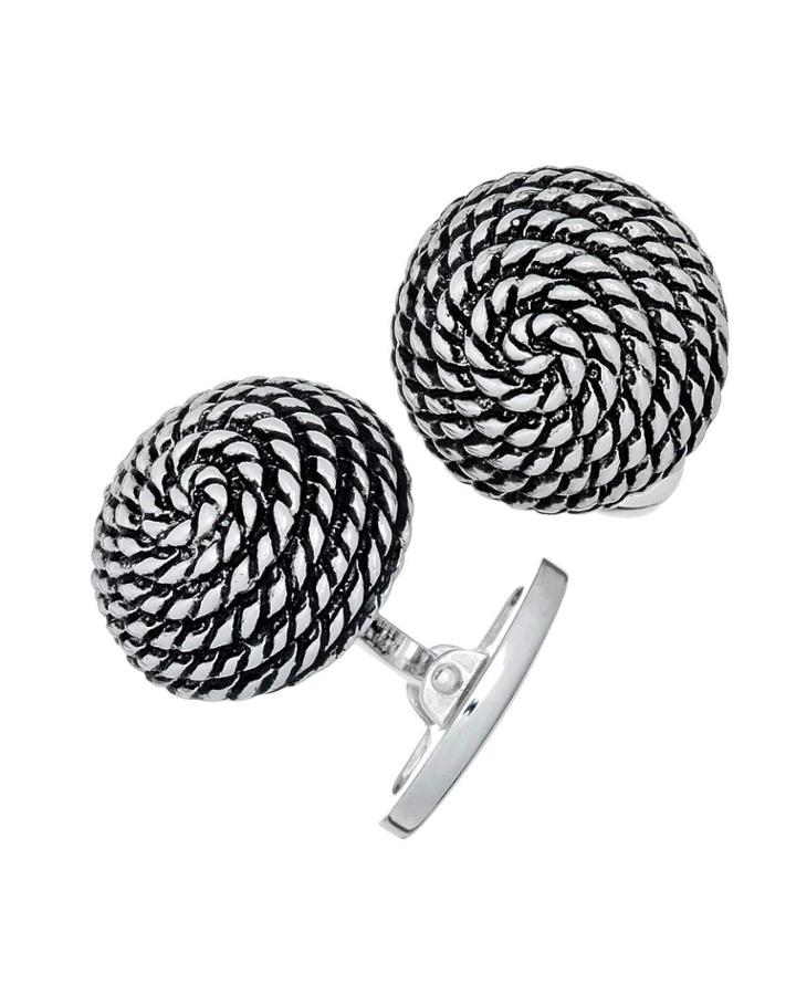 Spiral Rope Antique Dome Cuff