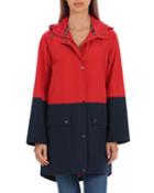 Oversized Colorblock Raincoat