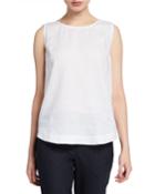 Crewneck Sleeveless Keyhole