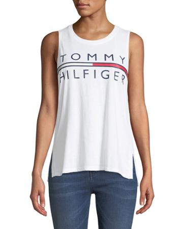 Cotton-blend Tank Top With