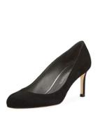 Moody Suede Slip-on Pump, Black