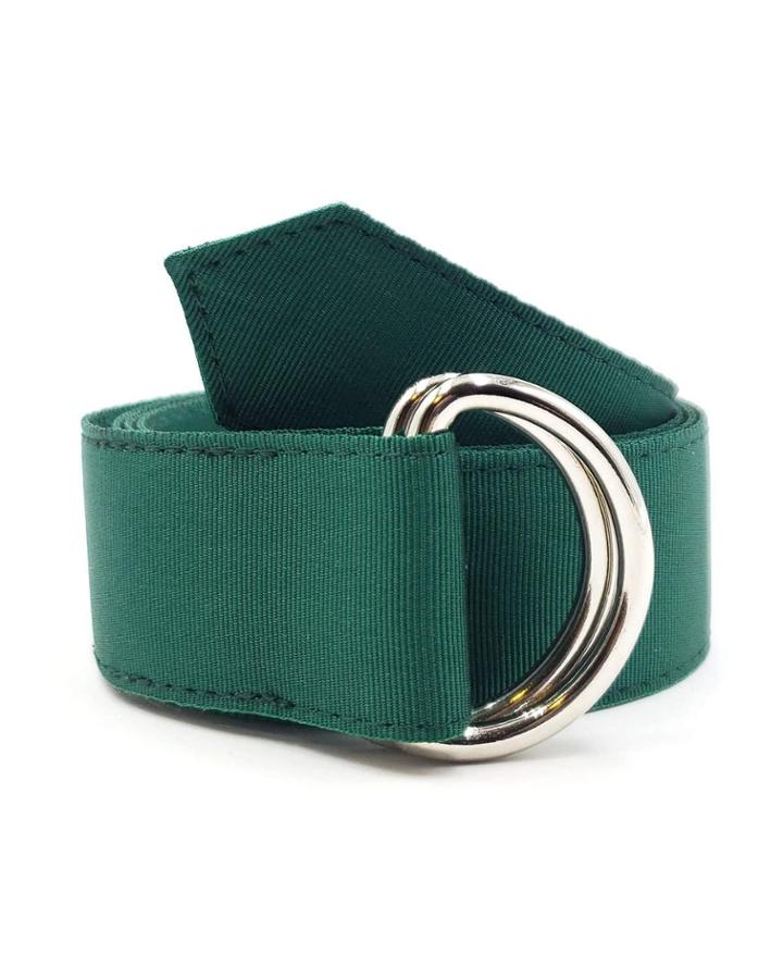 Men's Ribbon Belt, Forest Green