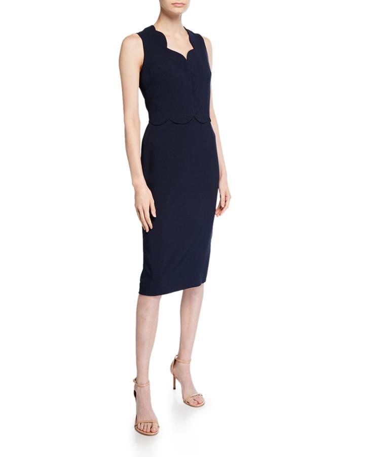 Scallop-trim Sleeveless