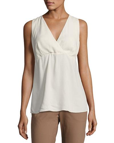 Monili-trim Sleeveless