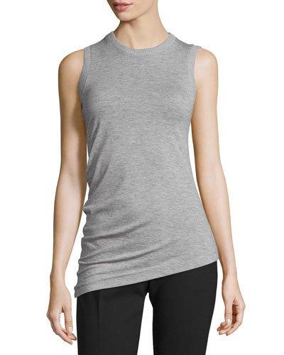 Slub-jersey Wool-blend Tank,