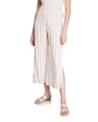 Peninsula Striped Side-slit Pants