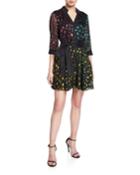 Raja V-neck Mini Shirt Dress With Belt