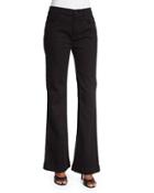 Flare-leg Jeans, Black