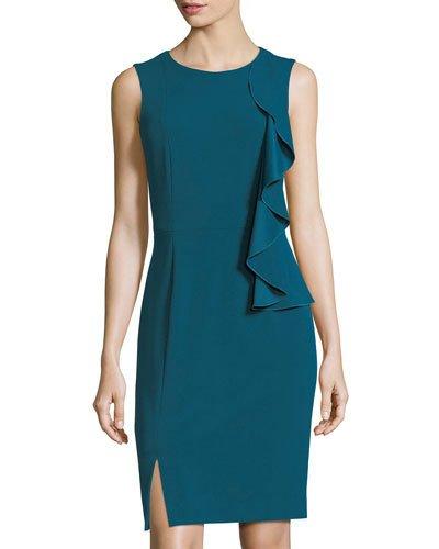 Asymmetric-ruffle Sleeveless