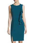 Asymmetric-ruffle Sleeveless