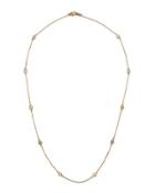 14k By-the-yard Floating Diamond Station Necklace