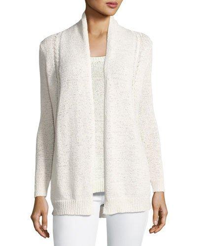 Tape-yarn Open Cardigan