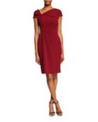 Ruched Cap-sleeve