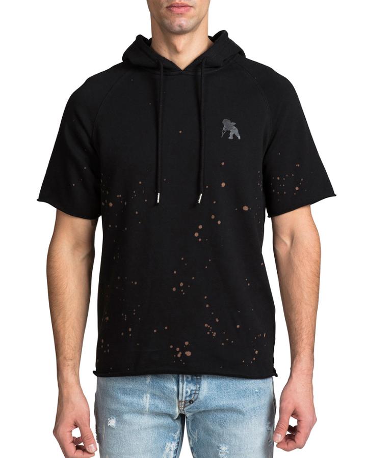 Men's Short-sleeve Fleece Hoodie