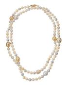 Long Multicolor Akoya & South Sea Pearl Necklace
