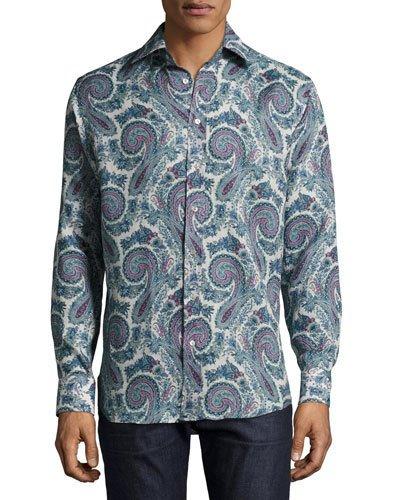 Paisley-print Button-down