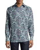 Paisley-print Button-down
