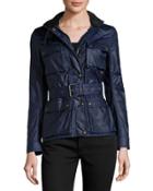 Roadmaster Belted Jacket, Blue