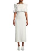 Mina Ruffle Off-shoulder Linen