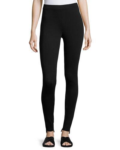 Pull-on Jersey Slim Leggings, Black