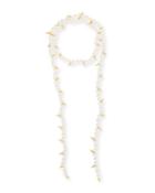 Linda Pearly Spike Lariat Necklace