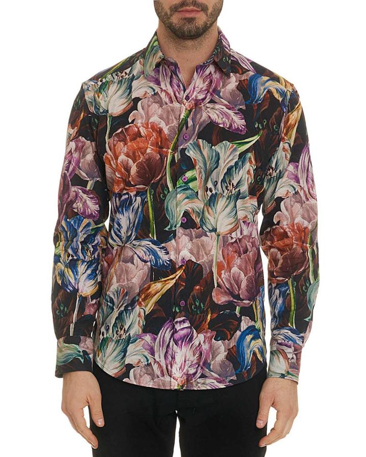 Men's Acadia Blooming Flowers Classic-fit
