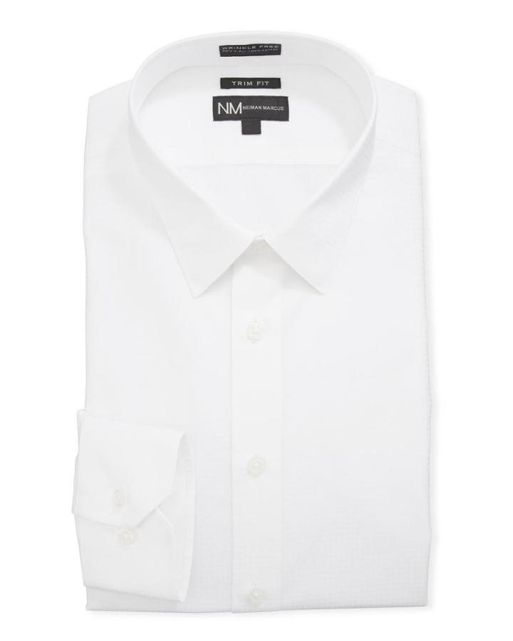 Men's Trim-fit Dobby Tonal Dress