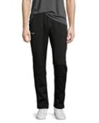 Zip-pocket Moto Pants, Black