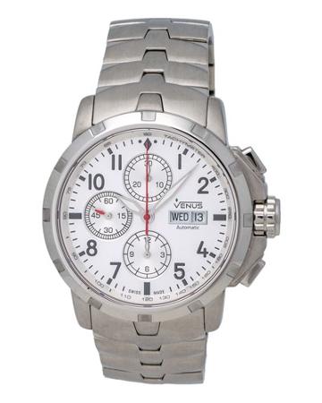 Time-date Gent Chronograph Watch W/ Bracelet
