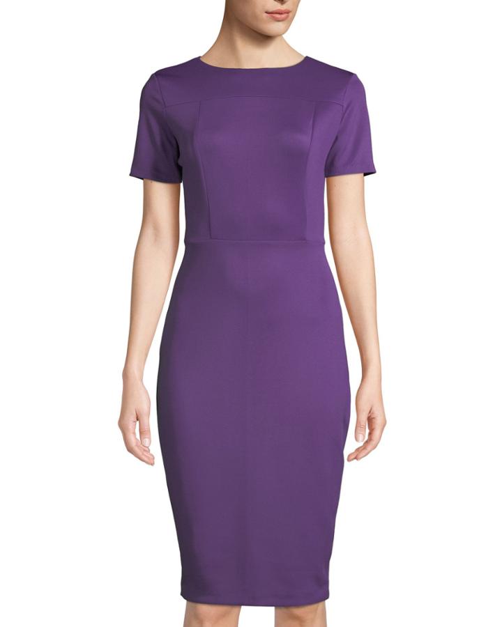 Short-sleeve Scuba-crepe